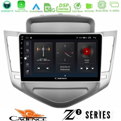 Cadence Z2 Series 8Core Android14 4+64GB  Chevrolet Cruze 2009-2012 Navigation Multimedia Tablet 9