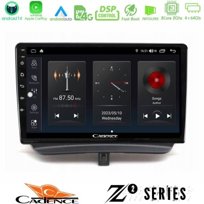 Cadence Z2 Series 8Core Android14 4+64GB  Ford Courier 2015-2023 Navigation Multimedia Tablet 9