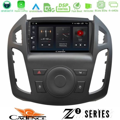 Cadence Z2 Series 8Core Android14 4+64GB Ford Transit Connect 2013-2018 Navigation Multimedia Tablet 9
