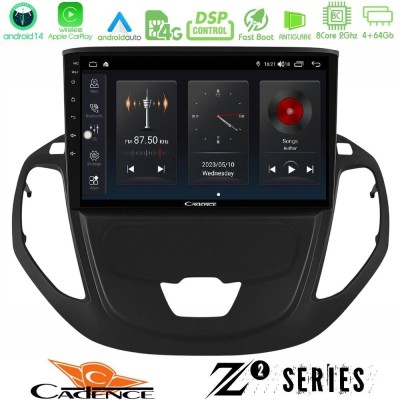 Cadence Z2 Series 8Core Android14 4+64GB Ford Transit Courier 2015-2023 Navigation Multimedia Tablet 9