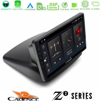 Cadence Z2 Series 8Core Android14 4+64GB  Fiat Doblo 2002-2009 Navigation Multimedia Tablet 10