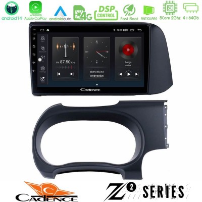 Cadence Z2 Series 8Core Android14 4+64GB  Hyundai i10 Navigation Multimedia Tablet 9