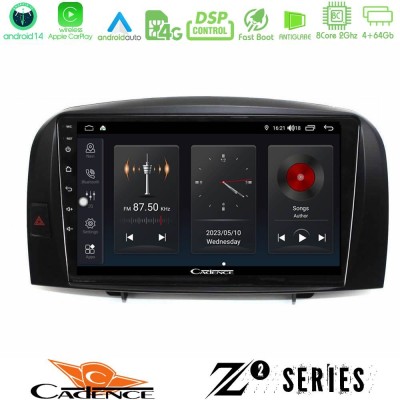 Cadence Z2 Series 8Core Android14 4+64GB Hyundai Sonata 2005-2009 Navigation Multimedia Tablet 10