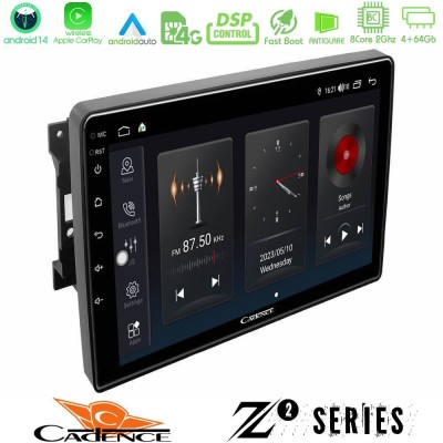 Cadence Z2 Series 8Core Android14 4+64GB  Chrysler / Dodge / Jeep Navigation Multimedia Tablet 10
