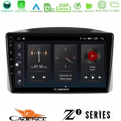 Cadence Z2 Series 8Core Android14 4+64GB  Jeep Grand Cherokee 2005-2007 Navigation Multimedia Tablet 10