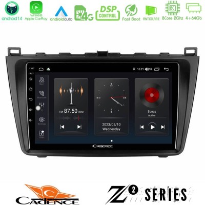 Cadence Z2 Series 8Core Android14 4+64GB  Mazda 6 2008-2012 Navigation Multimedia Tablet 9