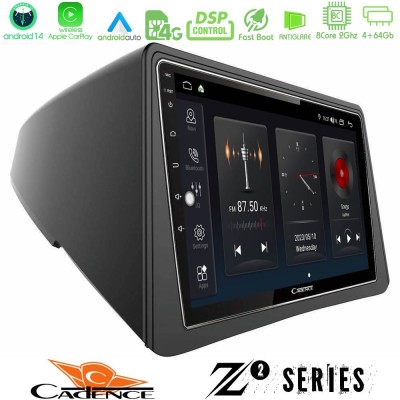 Cadence Z2 Series 8Core Android14 4+64GB  Opel Mokka Navigation Multimedia Tablet 9