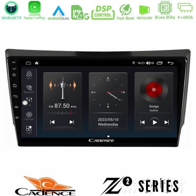 Cadence Z2 Series 8Core Android14 4+64GB Ssangyong Rexton 2002-2006 Navigation Multimedia Tablet 9