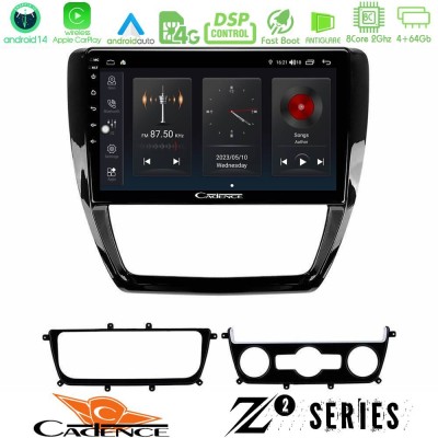Cadence Z2 Series 8Core Android14 4+64GB  VW Jetta Navigation Multimedia Tablet 10
