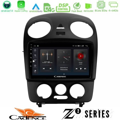 Cadence Z2 Series 8Core Android14 4+64GB  VW Beetle Navigation Multimedia Tablet 9