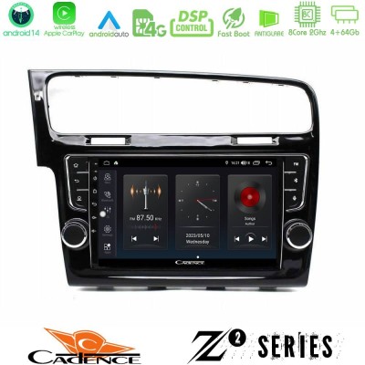 Cadence Z2 Series 8Core Android14 4+64GB  VW GOLF 7 Navigation Multimedia Tablet 9