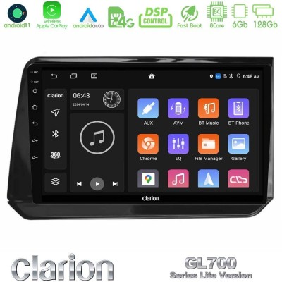 Clarion GL700 Lite Series 8Core Android11 6+128GB Nissan Note 2021-2026 RHD Navigation Multimedia Tablet 10
