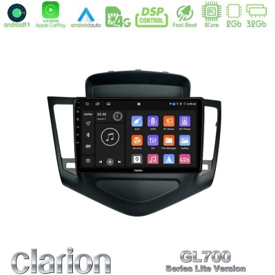 Clarion GL700 Lite Series 8Core Android11 2+32GB Chevrolet Cruze 2009-2012 Navigation Multimedia Tablet 9