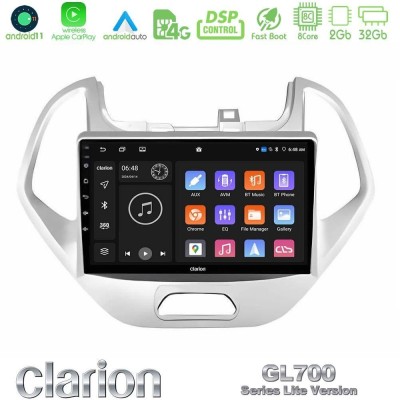 Clarion GL700 Lite Series 8Core Android11 2+32GB Ford KA 2016-2020 Navigation Multimedia Tablet 9