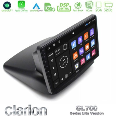 Clarion GL700 Lite Series 8Core Android11 2+32GB Fiat Doblo 2002-2009 Navigation Multimedia Tablet 10