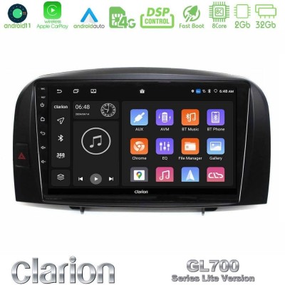 Clarion GL700 Lite Series 8Core Android11 2+32GB Hyundai Sonata 2005-2009 Navigation Multimedia Tablet 10