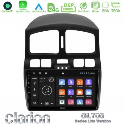 Clarion GL700 Lite Series 8Core Android11 2+32GB Hyundai Santa Fe 2000-2006 Navigation Multimedia Tablet 9