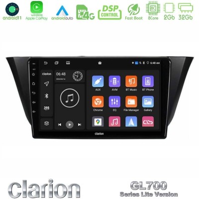 Clarion GL700 Lite Series 8Core Android11 2+32GB Iveco Daily 2014-2025 Navigation Multimedia Tablet 9