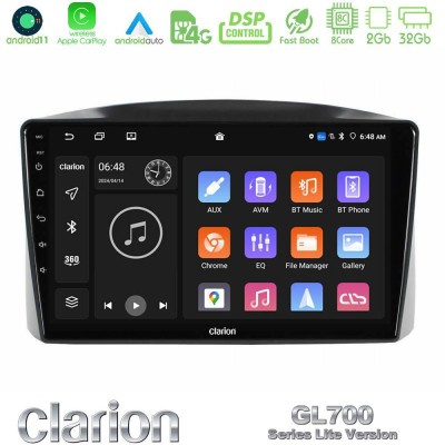 Clarion GL700 Lite Series Jeep Grand Cherokee 2005-2007 8Core Android11 2+32GB Navigation Multimedia Tablet 10