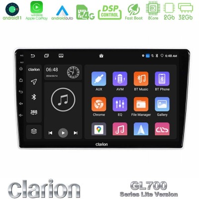 Clarion GL700 Lite Series Kia Sportage 2005-2008 8Core Android11 2+32GB Navigation Multimedia Tablet 9