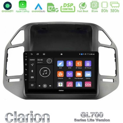 Clarion GL700 Lite Series 8Core Android11 2+32GB Mitsubishi Pajero 2002-2006 Navigation Multimedia Tablet 9