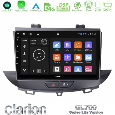 Clarion GL700 Lite Series 8Core Android11 2+32GB Opel Grandland/Crossland X Navigation Multimedia Tablet 9
