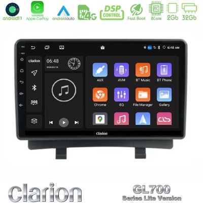 Clarion GL700 Lite Series 8Core Android11 2+32GB Opel Zafira Navigation Multimedia Tablet 9