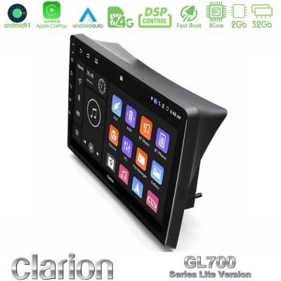 Clarion GL700 Lite Series 8Core Android11 2+32GB Opel Vivaro/Renault Trafic/Nissan Primastar Navigation Multimedia Tablet 10