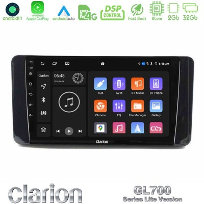 Clarion GL700 Lite Series Skoda Kamiq 2019-2022 8Core Android11 2+32GB Navigation Multimedia Tablet 9