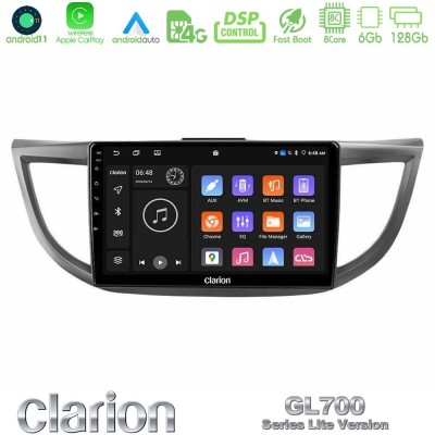 Clarion GL700 Lite Series 8Core Android11 6+128GB Honda CRV 2012-2017 Navigation Multimedia Tablet 9