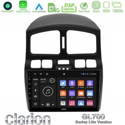 Clarion GL700 Lite Series 8Core Android11 6+128GB Hyundai Santa Fe 2000-2006 Navigation Multimedia Tablet 9