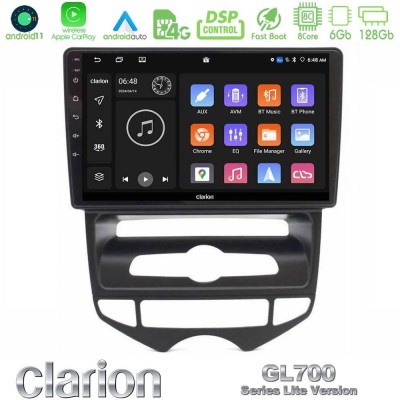 Clarion GL700 Lite Series 8Core Android11 6+128GB Hyundai ix20 2010-2020 (AUTO A/C) Navigation Multimedia Tablet 10