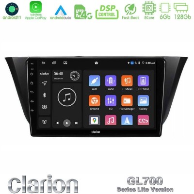 Clarion GL700 Lite Series 8Core Android11 6+128GB Iveco Daily 2014-2025 Navigation Multimedia Tablet 9