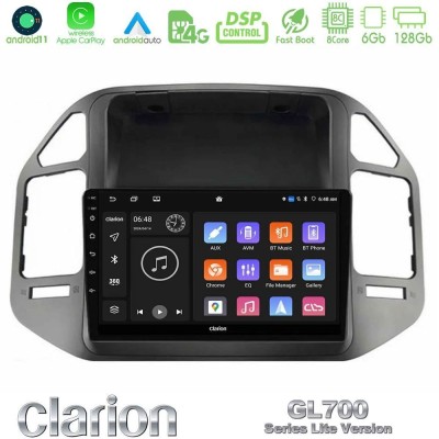 Clarion GL700 Lite Series 8Core Android11 6+128GB Mitsubishi Pajero 2002-2006 Navigation Multimedia Tablet 9