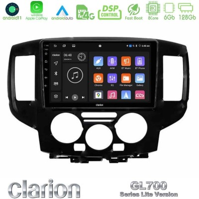 Clarion GL700 Lite Series 8Core Android11 6+128GB Nissan NV200 2009 – 2019 Navigation Multimedia Tablet 9