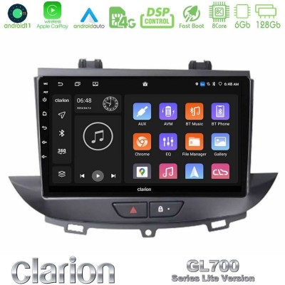 Clarion GL700 Lite Series 8Core Android11 6+128GB Opel Grandland/Crossland X Navigation Multimedia Tablet 9