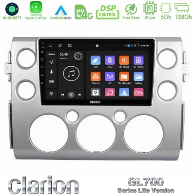 Clarion GL700 Lite Series 8Core Android11 6+128GB Toyota FJ 2007-2014 Navigation Multimedia Tablet 9