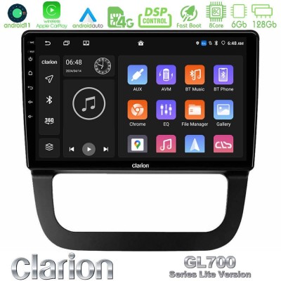 Clarion GL700 Lite Series 8Core Android11 6+128GB VW Jetta Navigation Multimedia Tablet 10