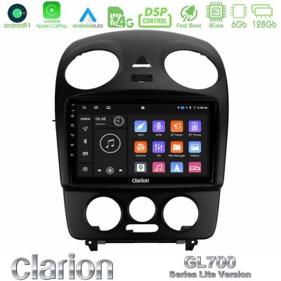 Clarion GL700 Lite Series 8Core Android11 6+128GB VW Beetle Navigation Multimedia Tablet 9