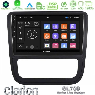 Clarion GL700 Lite Series 8Core Android11 6+128GB VW Scirocco 2008-2014 Navigation Multimedia Tablet 9