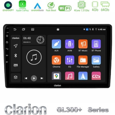 Clarion GL300+ Series 4Core Android11 4+64GB  Alfa Romeo Mito 2008-2014 Navigation Multimedia Tablet 9