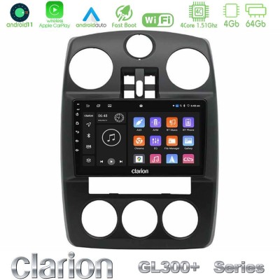 Clarion GL300+ Series 4Core Android11 4+64GB  Chrysler PT-Cruiser 2000-2005 Navigation Multimedia Tablet 9