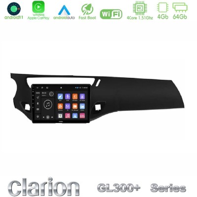 Clarion GL300+ Series 4Core Android11 4+64GB  Citroen C3 2009-2016 Navigation Multimedia Tablet 9