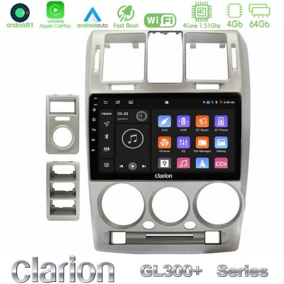 Clarion GL300+ Series 4Core Android11 4+64GB  Hyundai Getz 2002-2009 Navigation Multimedia Tablet 9