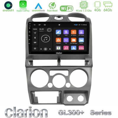 Clarion GL300+ Series 4Core Android11 4+64GB  Isuzu D-Max 2007-2011 Navigation Multimedia Tablet 9