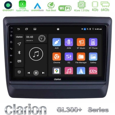 Clarion GL300+ Series 4Core Android11 4+64GB  Isuzu D-MAX 2020-2023 Navigation Multimedia Tablet 9