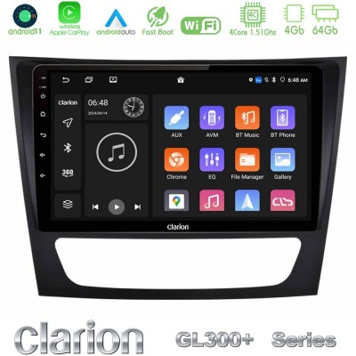 Clarion GL300+ Series 4Core Android11 4+64GB  Mercedes E Class / CLS Class Navigation Multimedia Tablet 9