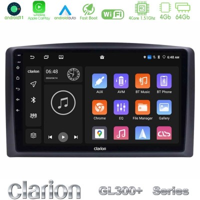 Clarion GL300+ Series 4Core Android11 4+64GB  Mercedes Vito 2015-2021 Navigation Multimedia Tablet 10