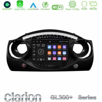 Clarion GL300+ Series 4Core Android11 4+64GB  Mini Cooper R50 Navigation Multimedia Tablet 9