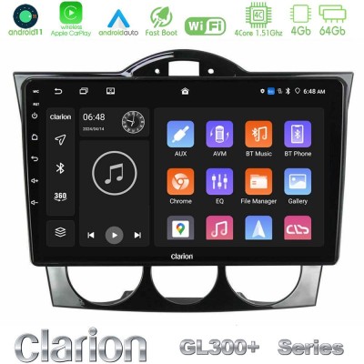 Clarion GL300+ Series 4Core Android11 4+64GB  Mazda RX8 2003-2008 Navigation Multimedia Tablet 9
